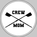 Crew Mom - Round Car Magnet